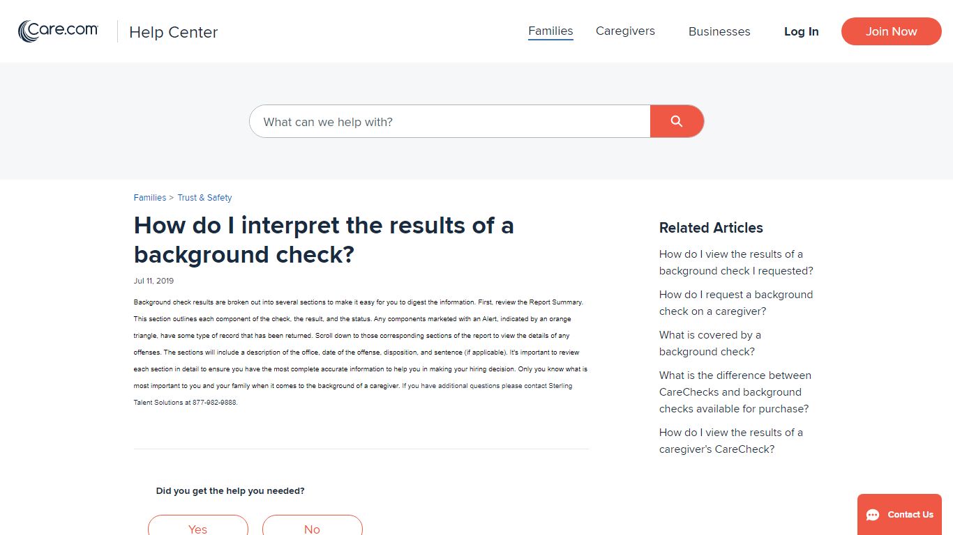 How do I interpret the results of a background check?